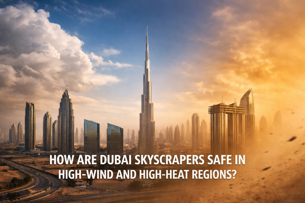 How Are Dubai Skyscrapers Safe in High-Wind and High-Heat Regions?